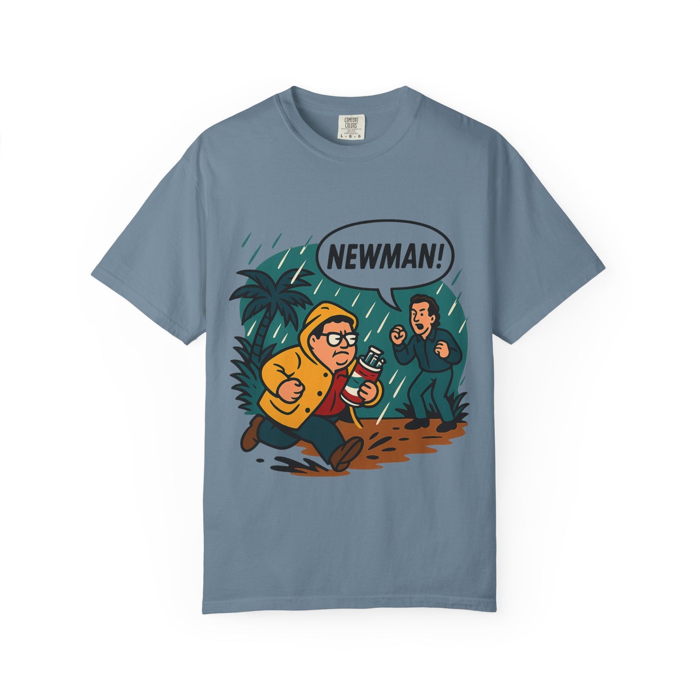 “Newman! Jurassic Crossover” Unisex T-Shirt – Seinfeld x Dino Adventure Parody Tee