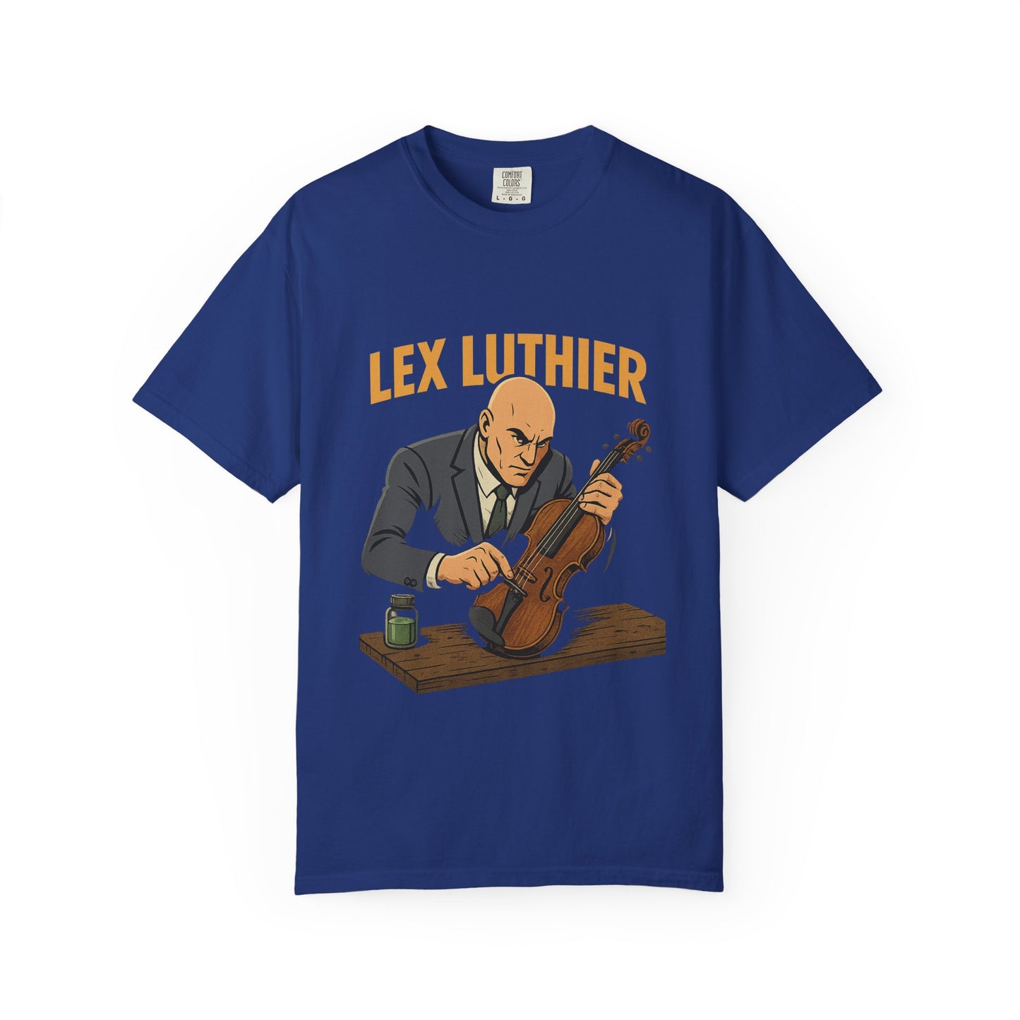 Lex Luthier – Comic Book Violin Villain T-Shirt