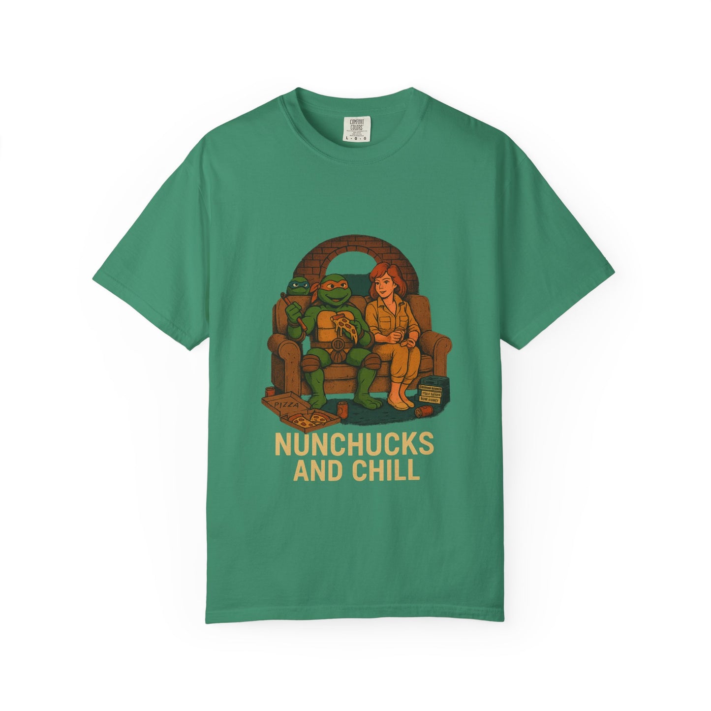 Nunchucks and Chill – TMNT Pizza Night Tee
