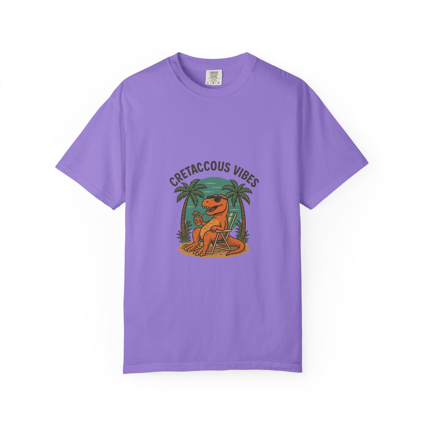 Cretaceous Vibes Only – Retro Dinosaur Tee for Summer Chill & Prehistoric Thrills