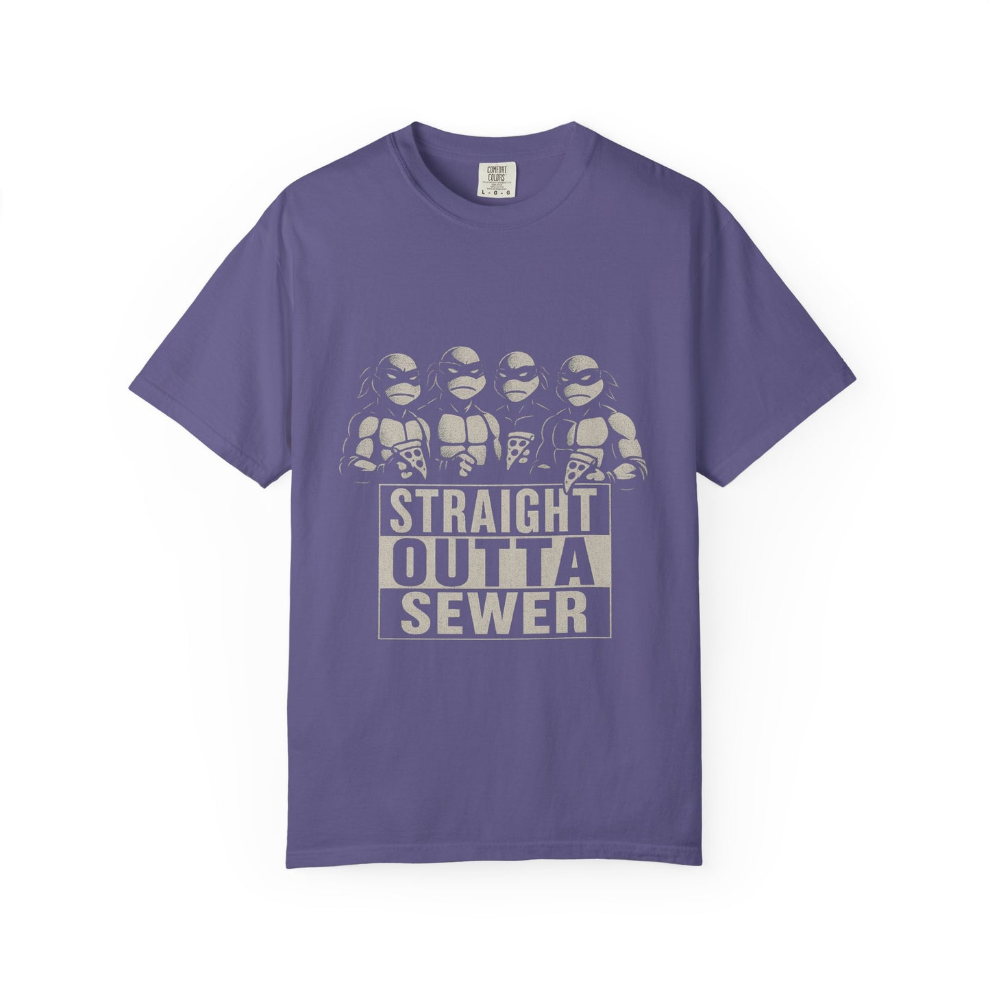 Straight Outta Sewer – Ninja Turtle NWA Parody T-Shirt
