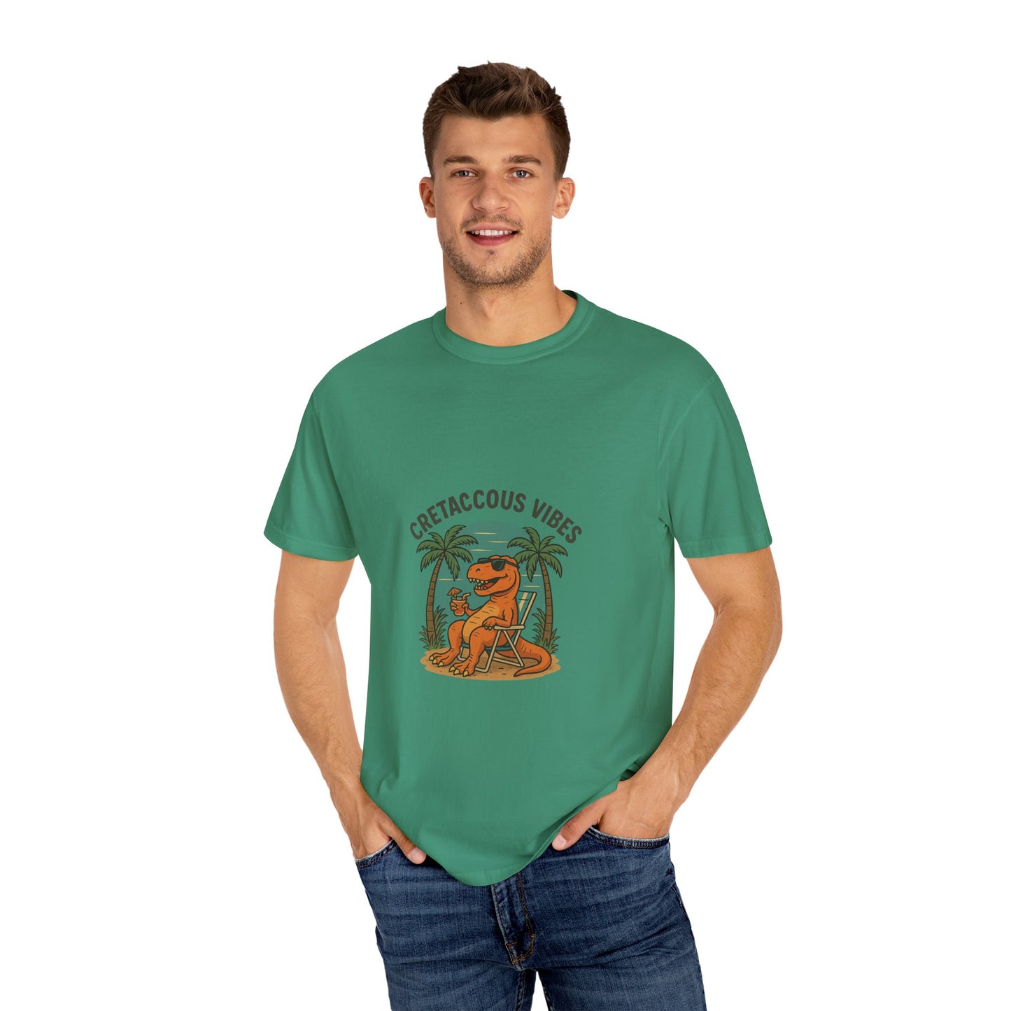 Cretaceous Vibes Only – Retro Dinosaur Tee for Summer Chill & Prehistoric Thrills