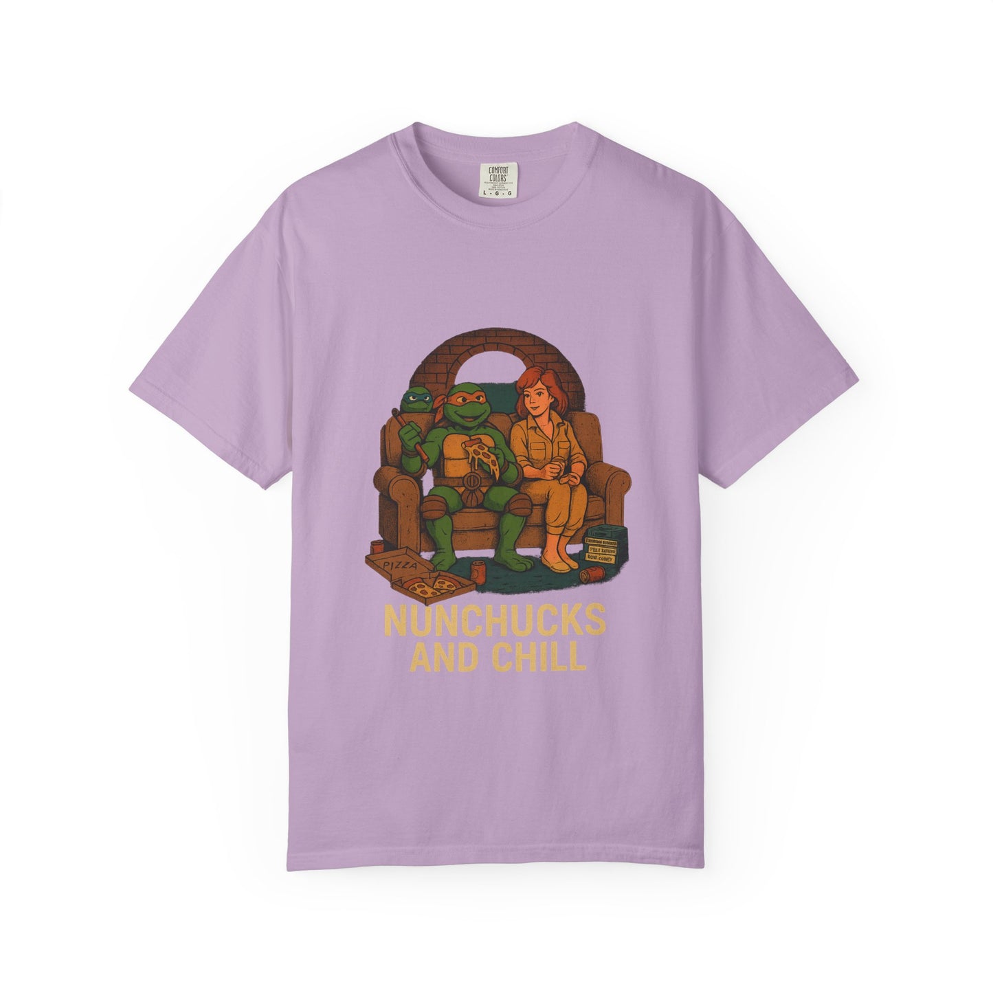 Nunchucks and Chill – TMNT Pizza Night Tee