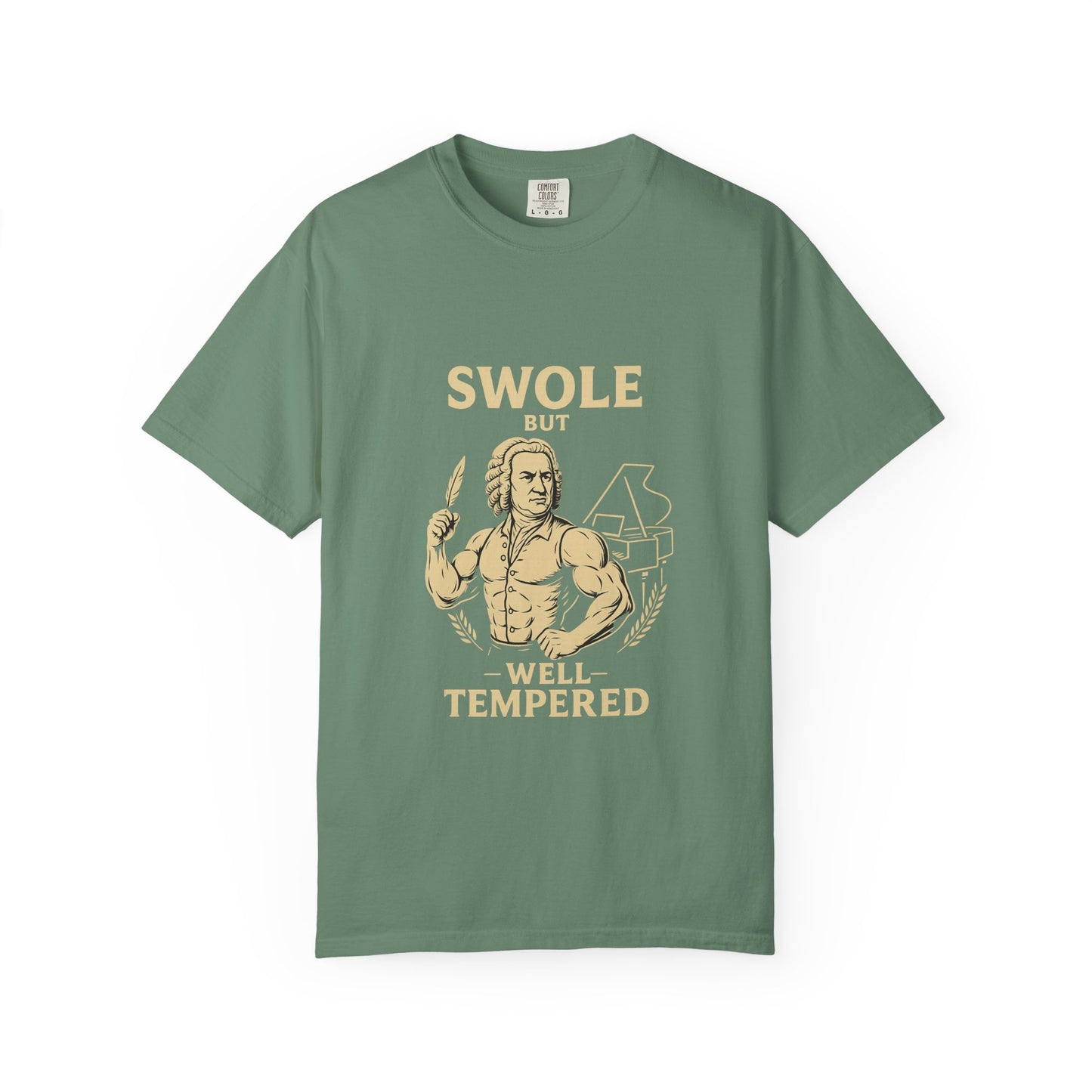 Swole But Well-Tempered Bach Tee – Funny Fitness Shirt for Musicians & Gym Lovers