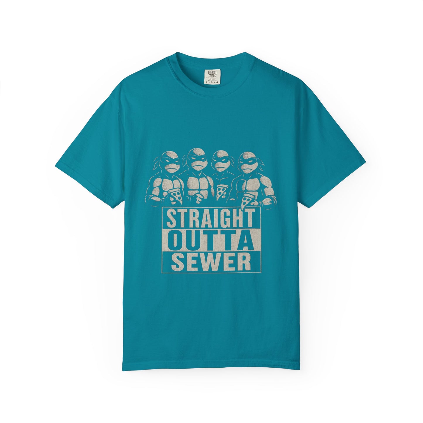 Straight Outta Sewer – Ninja Turtle NWA Parody T-Shirt