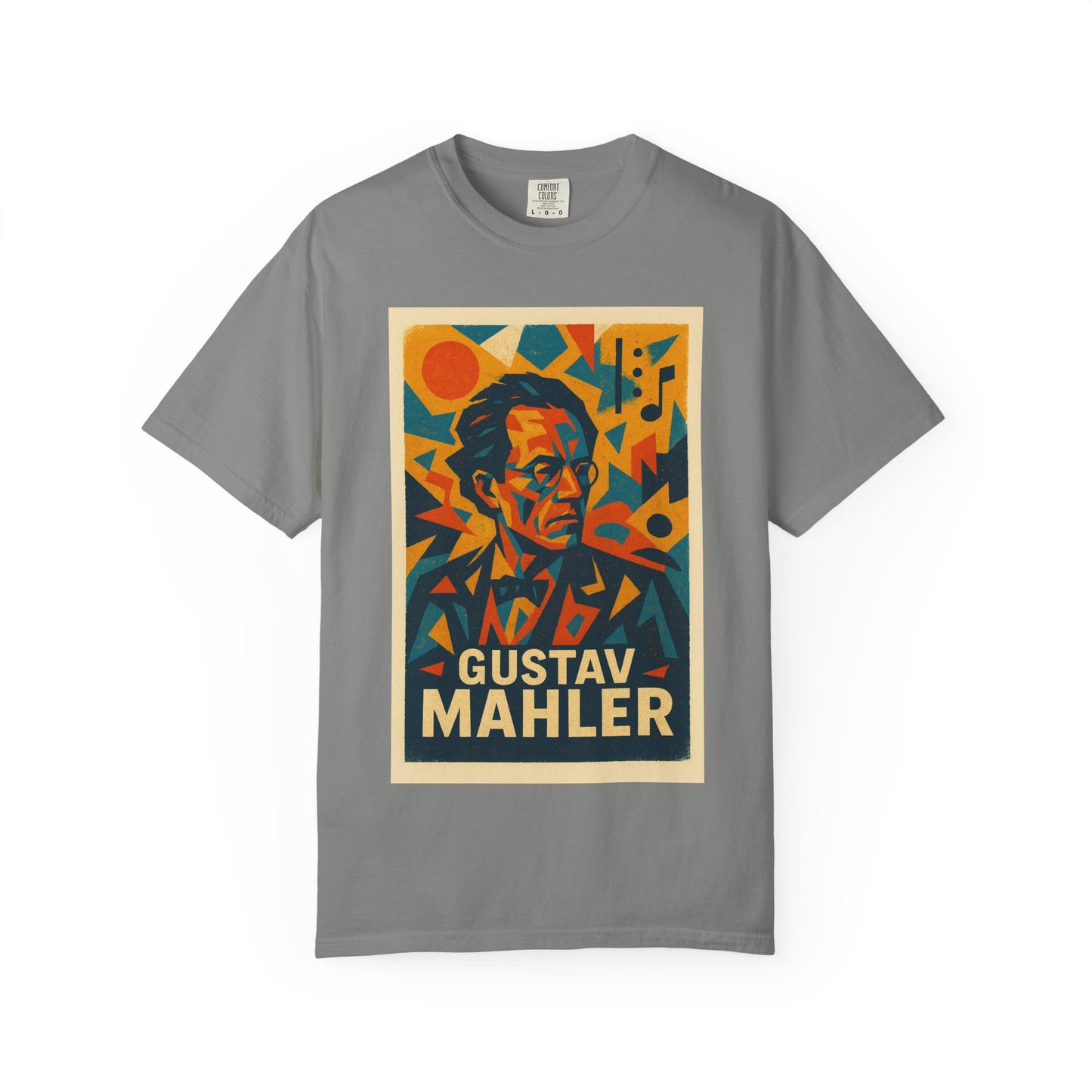 Gustav Mahler Vintage Art Tee – Bold Composer Shirt for Music Lovers