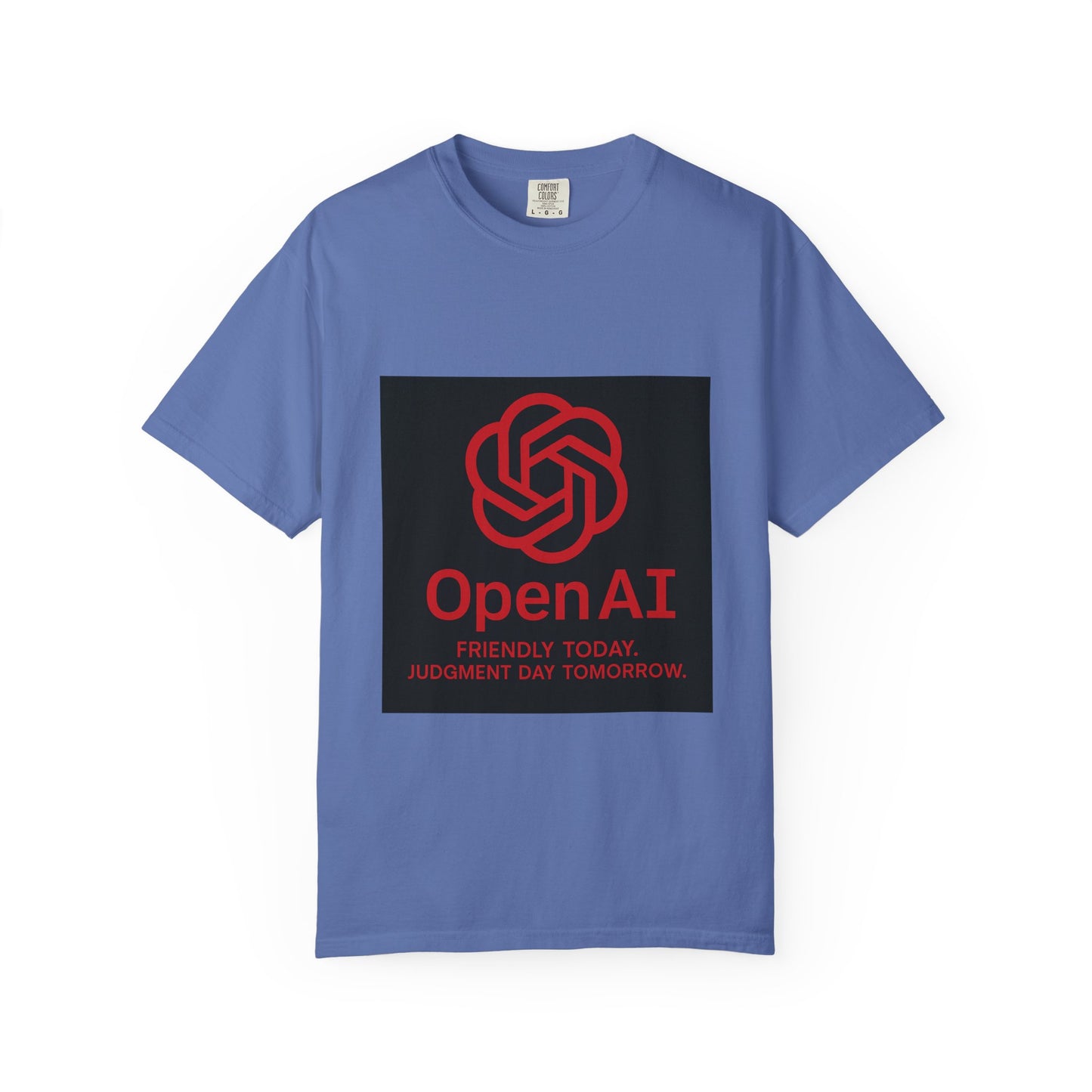 OpenAI Judgment Day Tee – Funny AI Parody Shirt, Tech Humor Graphic Tee