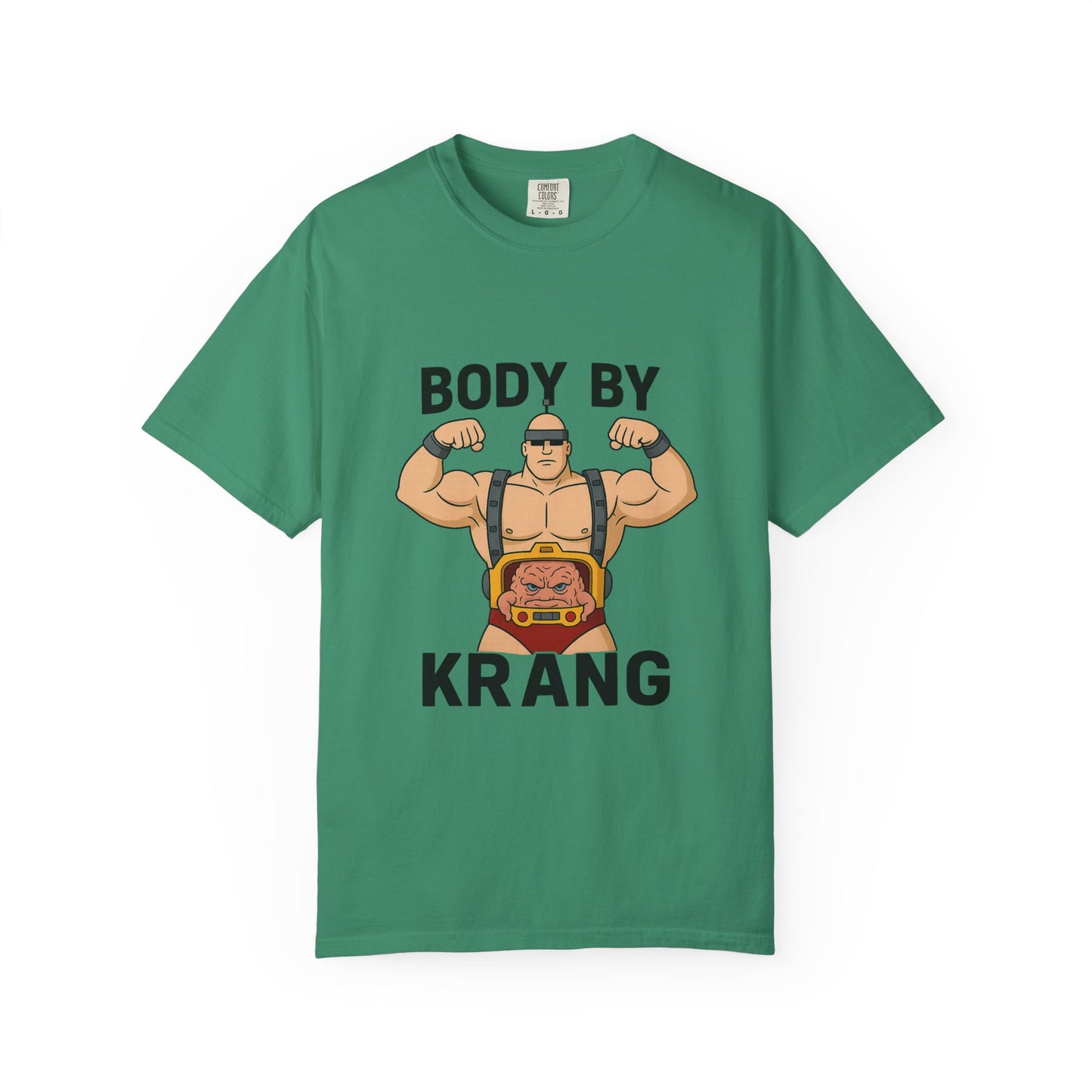 Body by Krang – Flexing Android Villain T Shirt