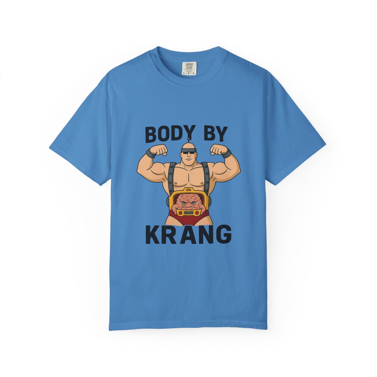 Body by Krang – Flexing Android Villain T Shirt