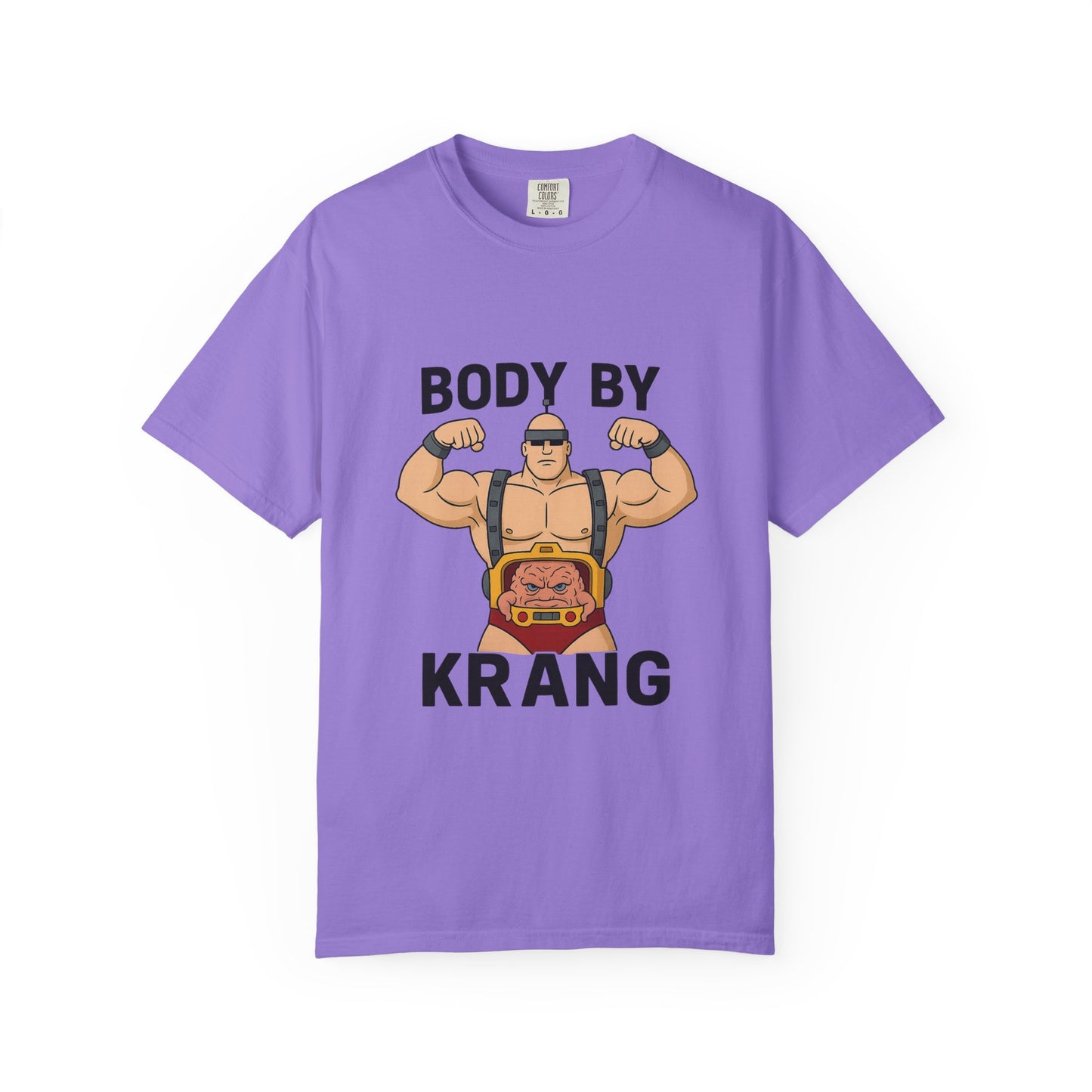 Body by Krang – Flexing Android Villain T Shirt