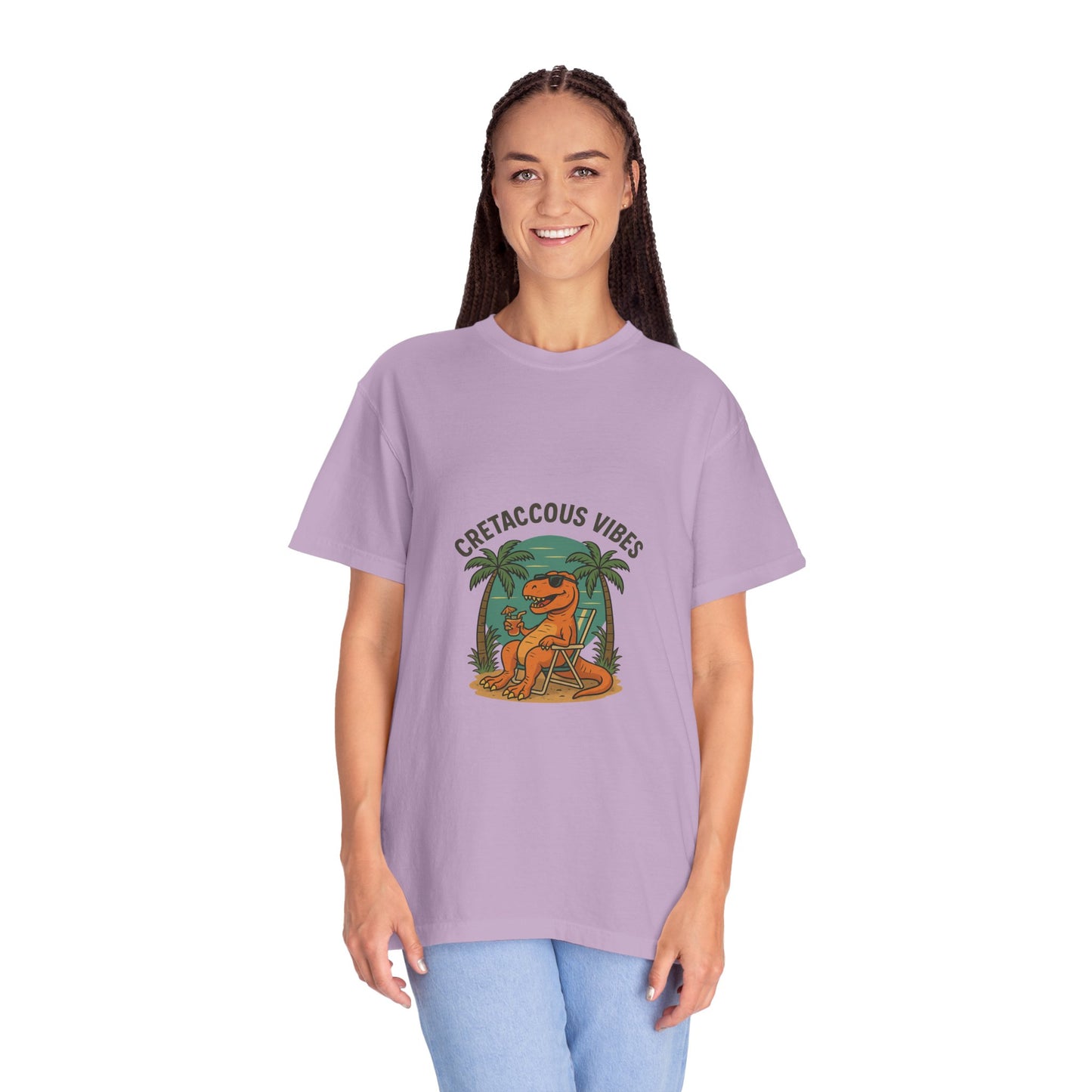 Cretaceous Vibes Only – Retro Dinosaur Tee for Summer Chill & Prehistoric Thrills
