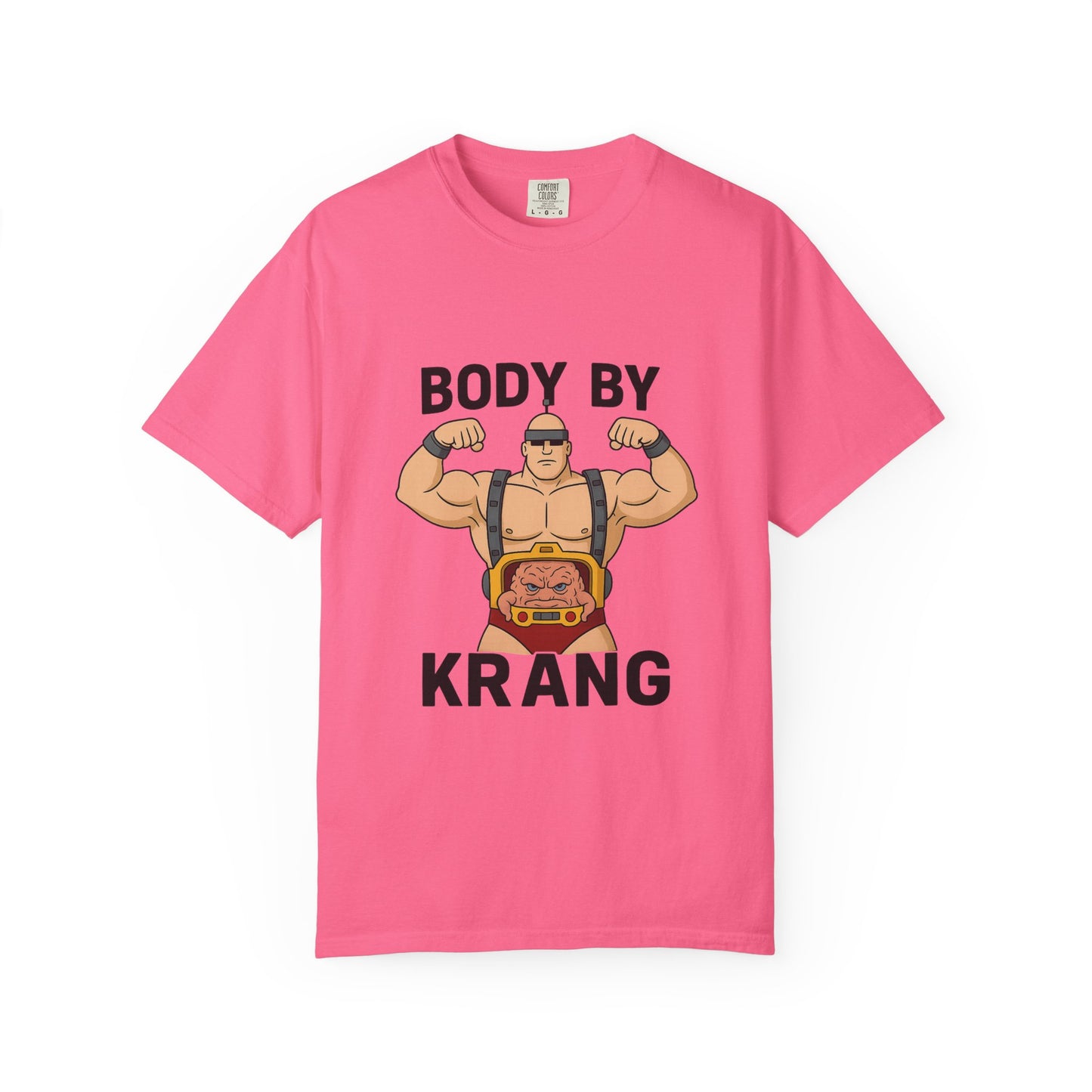 Body by Krang – Flexing Android Villain T Shirt