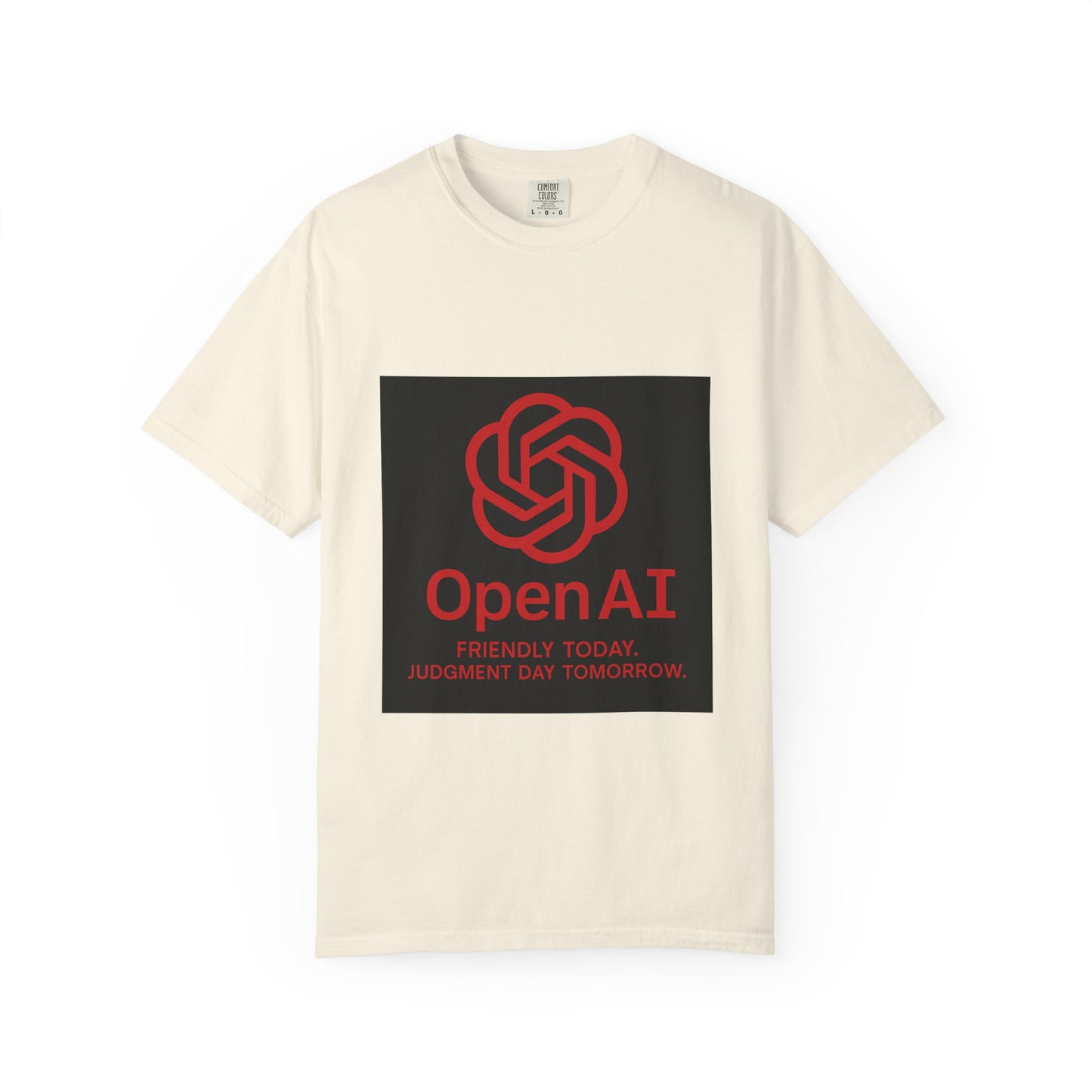 OpenAI Judgment Day Tee – Funny AI Parody Shirt, Tech Humor Graphic Tee