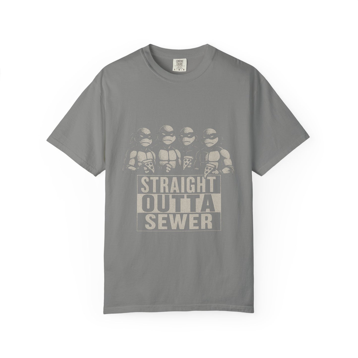 Straight Outta Sewer – Ninja Turtle NWA Parody T-Shirt
