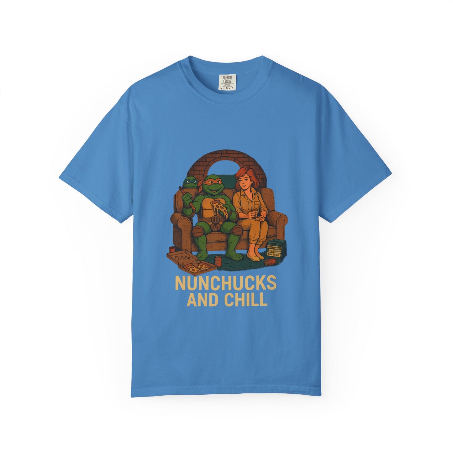 Nunchucks and Chill – TMNT Pizza Night Tee