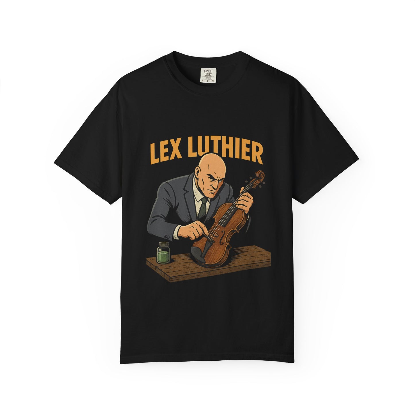 Lex Luthier – Comic Book Violin Villain T-Shirt
