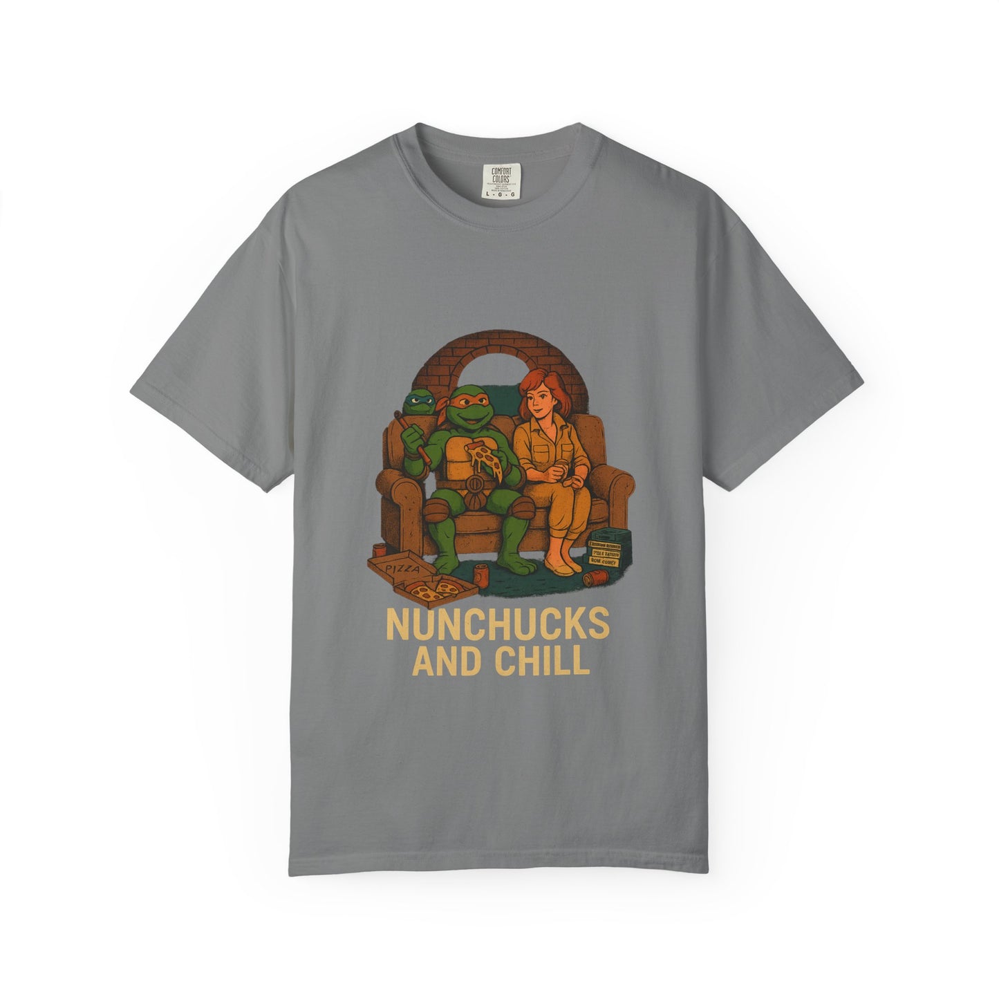 Nunchucks and Chill – TMNT Pizza Night Tee