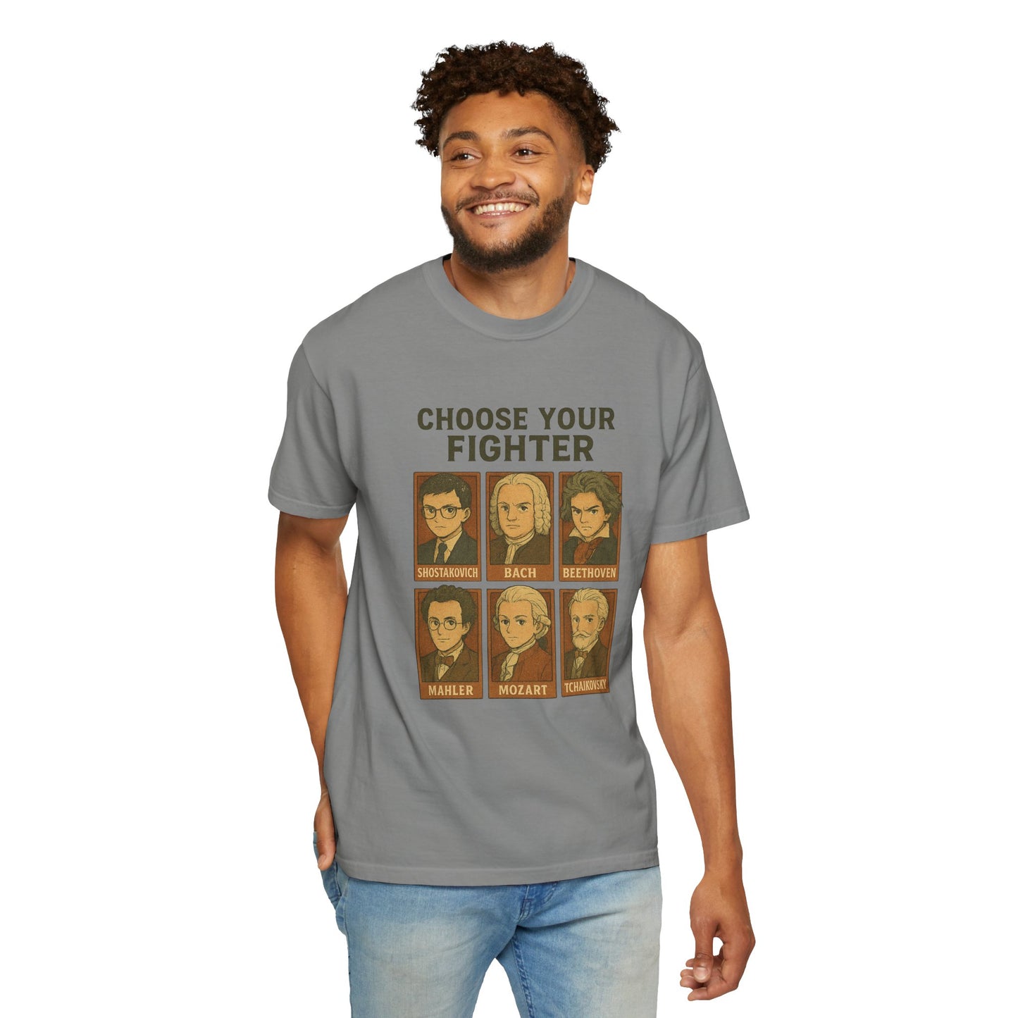 “Choose Your Fighter: Classical Legends Anime T-Shirt”