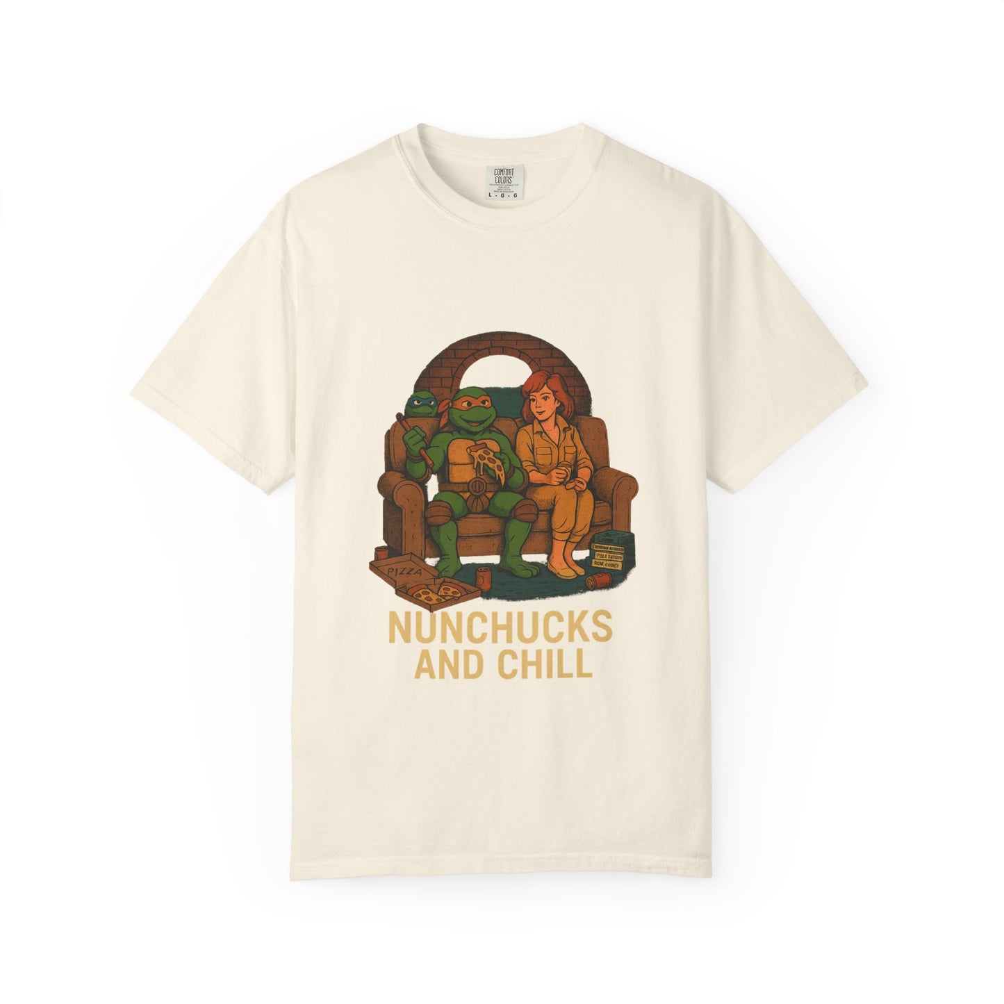 Nunchucks and Chill – TMNT Pizza Night Tee