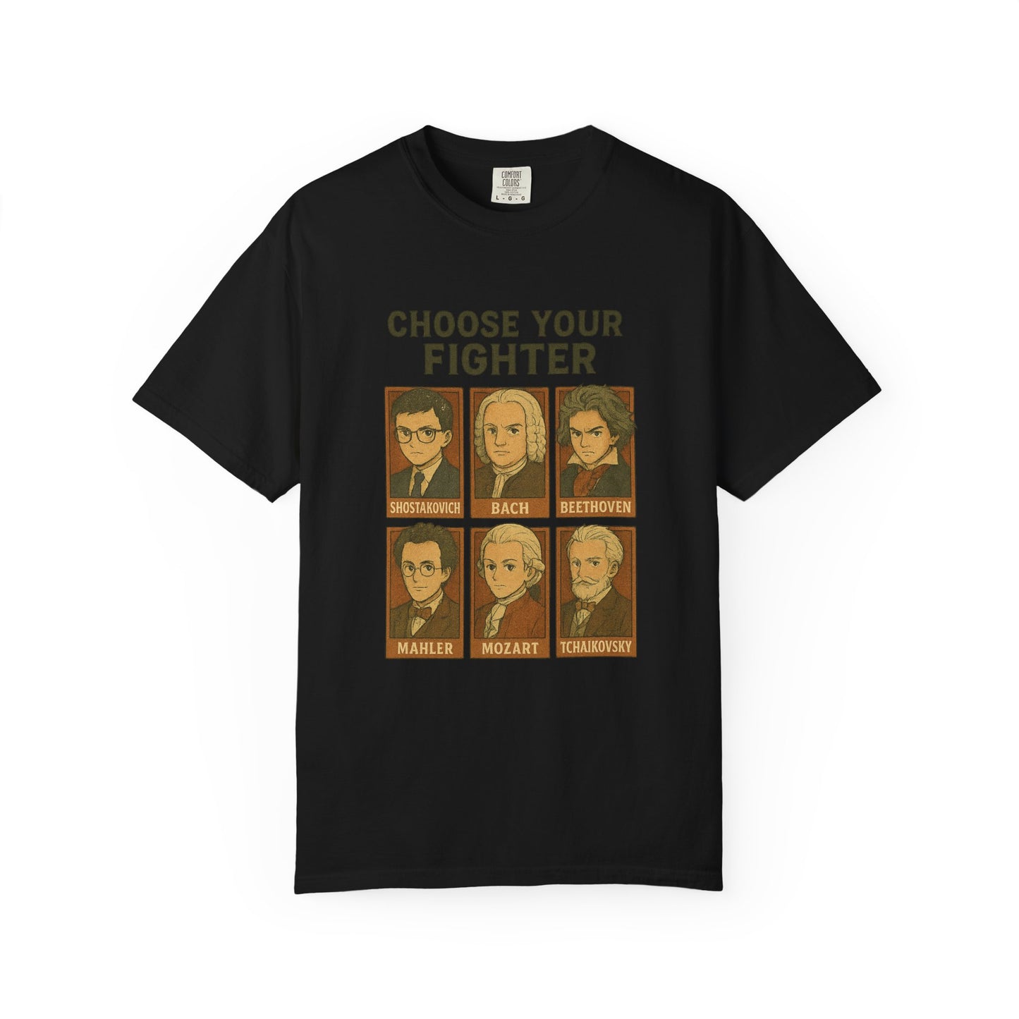 “Choose Your Fighter: Classical Legends Anime T-Shirt”